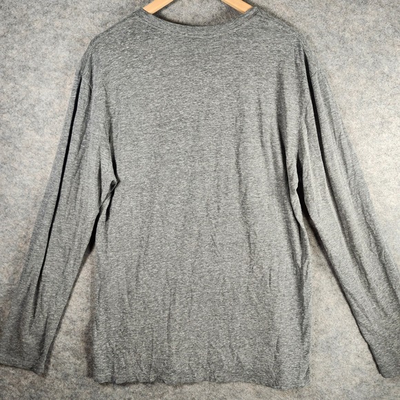 Oregon Ducks University Blue 84 Long Sleeve T Shirt Gray Spellout Large Mens - Picture 7 of 8